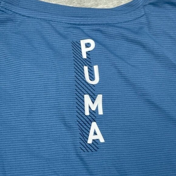Puma Mens Blue Performance T-Shirt Size S 6812 - Picture 6 of 9
